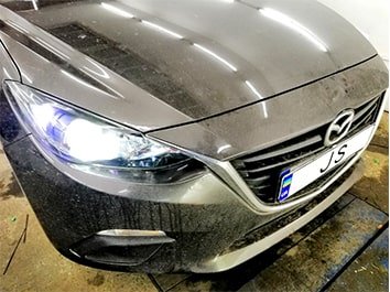 Установка ксенона Mazda 3 2014