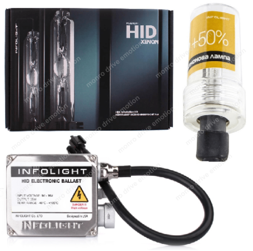 Комплект ксенонового світла Infolight H1 4300K +50%