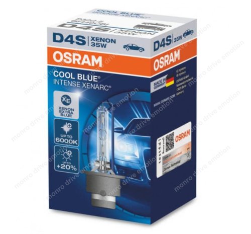 Лампа ксеноновая Osram D4S 66440CBI Cool Blue Intense +20% 1шт
