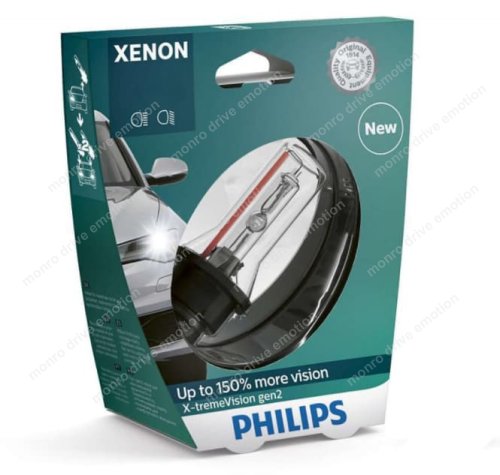 Ксеноновая лампа Philips D4S X-treme Vision gen2 42402 XV2 S1 35W +150%
