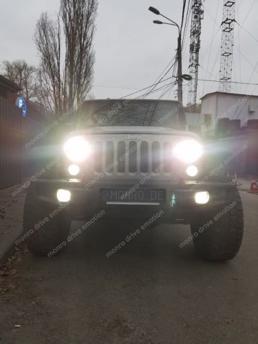Установка LED ламп Jeep Wrangler 2018