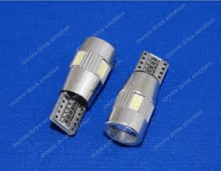 Габарит Baxster T10-W5W 6 SMD CAN линза (2шт) CAN-BUS 