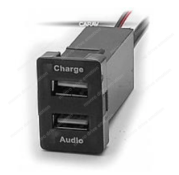 Разъем USB в штатную заглушку Carav 17-104 Toyota/Lexus / 2 порта: аудио + зарядное устройство