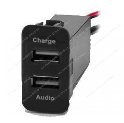 Разъем USB в штатную заглушку Carav 17-108 для SUZUKI (2 порта: аудио + ЗУ)