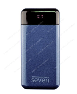 Зарядное устройство SEVEN P7 10000 mAh Type-C DARK BLUE