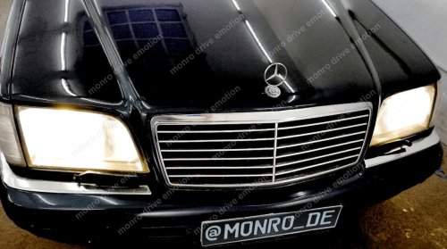Установка светодиодных ламп Mercedes-Benz w140
