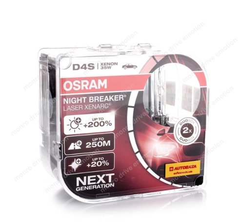 Лампы ксенонові Osram D4S Xenarc Night Breaker Laser 66440XNL (2 шт.)
