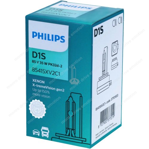 Ксеноновая лампа Philips D1S X-treme Vision (1шт)