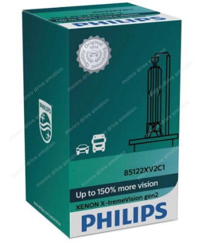 Ксеноновая лампа Philips D2R X-treme Vision +150% 85126 XV2 C1