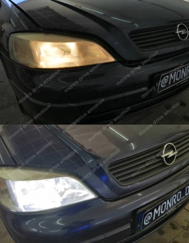 Установка LED ламп Opel Astra G