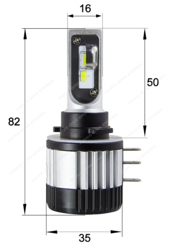Светодиодная лампы Sho-Me F5  H15 (2шт)