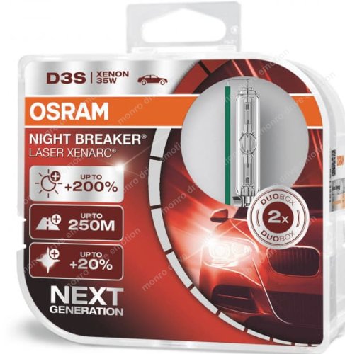 Ксенонова лампа Osram D3S 66340XNL Night Breaker Laser +200% 2 шт.
