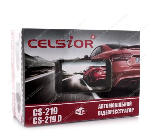 Відеореєстратор Celsior DVR CS-219D Wi-Fi (Black)