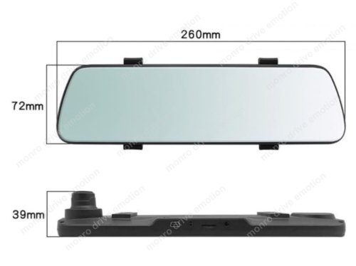 Зеркало-накладка заднего вида с Full HD регистратором Aspiring Reflex 5
