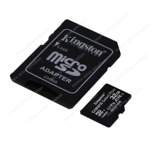 Карта памяти Kingston MicroSDHC 32Gb R100Mb/s+SDадаптер(SDCS2/32GB)