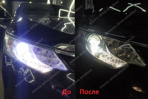 Втановлення LED лінз і полірування фар Toyota Camry 2016 р.в.