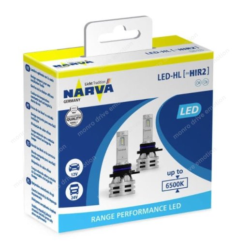 Лампы светодиодные Narva 18044 HIR2 RPL Range Performance (2 шт.)
