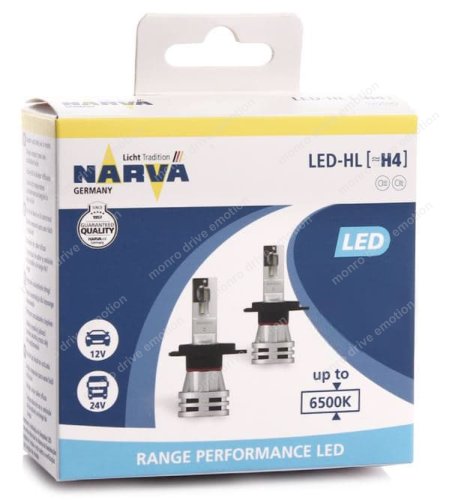 Лампи світлодіодні Narva 18032 H4 RPL Range Performance (2 шт.)