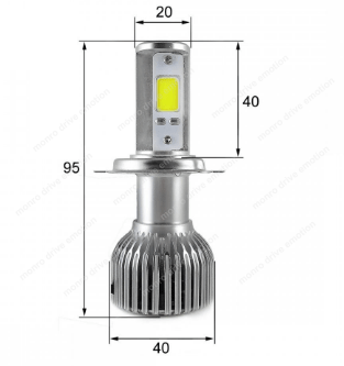 Лампы светодиодные Sho-Me H4 6000K 40W LED G2.1 (2 шт)
