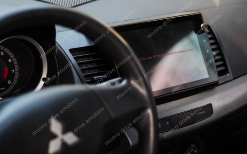 Замена магнитолы на Mitsubishi Lancer X 2010 года