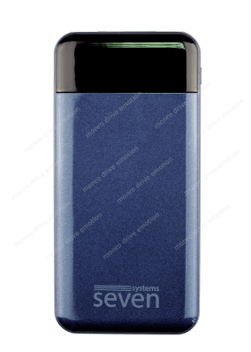 Зарядное устройство SEVEN P7 10000 mAh Type-C DARK BLUE