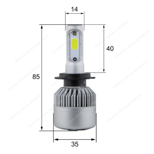 Светодиодные лампы Sho-Me X1.1 H7 24W (2шт) 